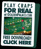 Play craps for real at Golden Palace!